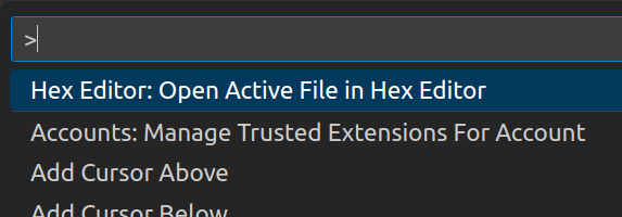 Open in Hex Editor